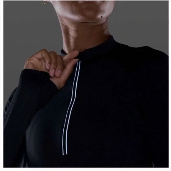 Lululemon Swiftly Tech 1/2 Zip 2.0 *Cool Black/Graphite Grey Size 8 - Picture 4 of 11